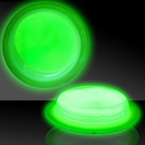Светящийся круглый значок Glow Badge, Зелёный