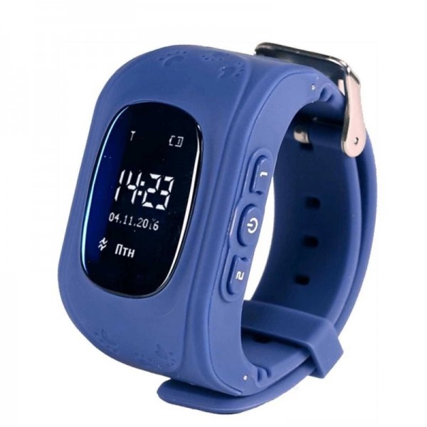Умные детские часы с GPS Smart Baby Watch Q50, Синиий