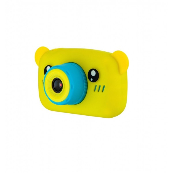 Детский цифровой фотоаппарат с селфи камерой GSMIN Fun Camera View, Мишка