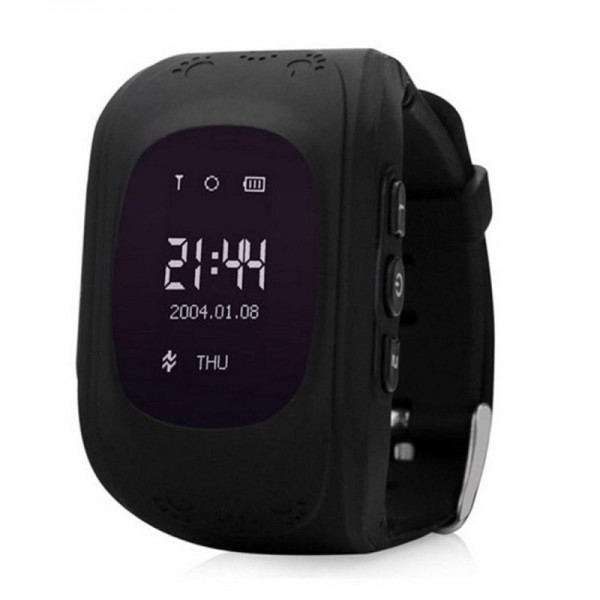 Умные детские часы с GPS Smart Baby Watch Q50, Чёрный