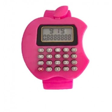 Детские электронные наручные часы-калькулятор Яблоко, Жёлтый