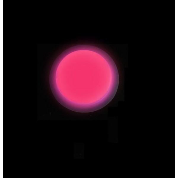 Светящийся круглый значок Glow Badge, Розовый