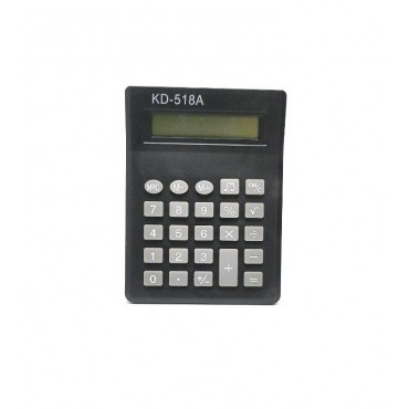 Настольный 8-разрядный мини-калькулятор на батарейке KD-518A, Чёрный