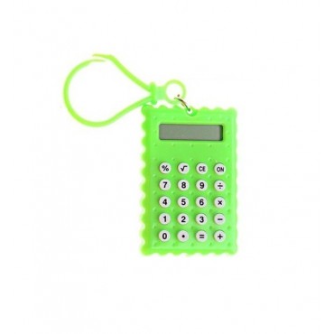 Брелок 8-разрядный калькулятор Печенька, Зелёный