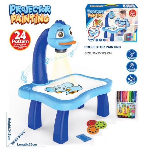Детский проектор для рисования со столиком PROJECTOR PAINTING, для девочек