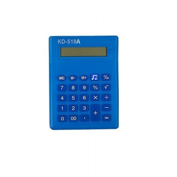 Настольный 8-разрядный мини-калькулятор на батарейке KD-518A, Синий